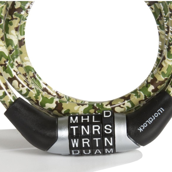 Wordlock Green Camo 8mm x 5' FT Combination Cable Lock - Picture 5 of 16
